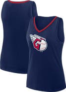 Logo Athletic Women's Logo Athletic Navy Cleveland Guardians Stellar Win V-Neck Tank Top