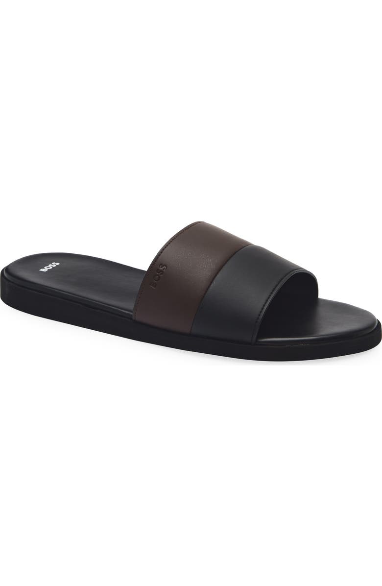 BOSS Darrel Slide Sandal, Main, color, Black