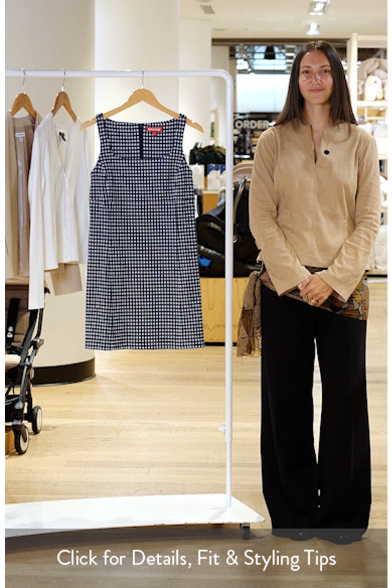 Ponte Jacquard Square Neck Mini Dress video