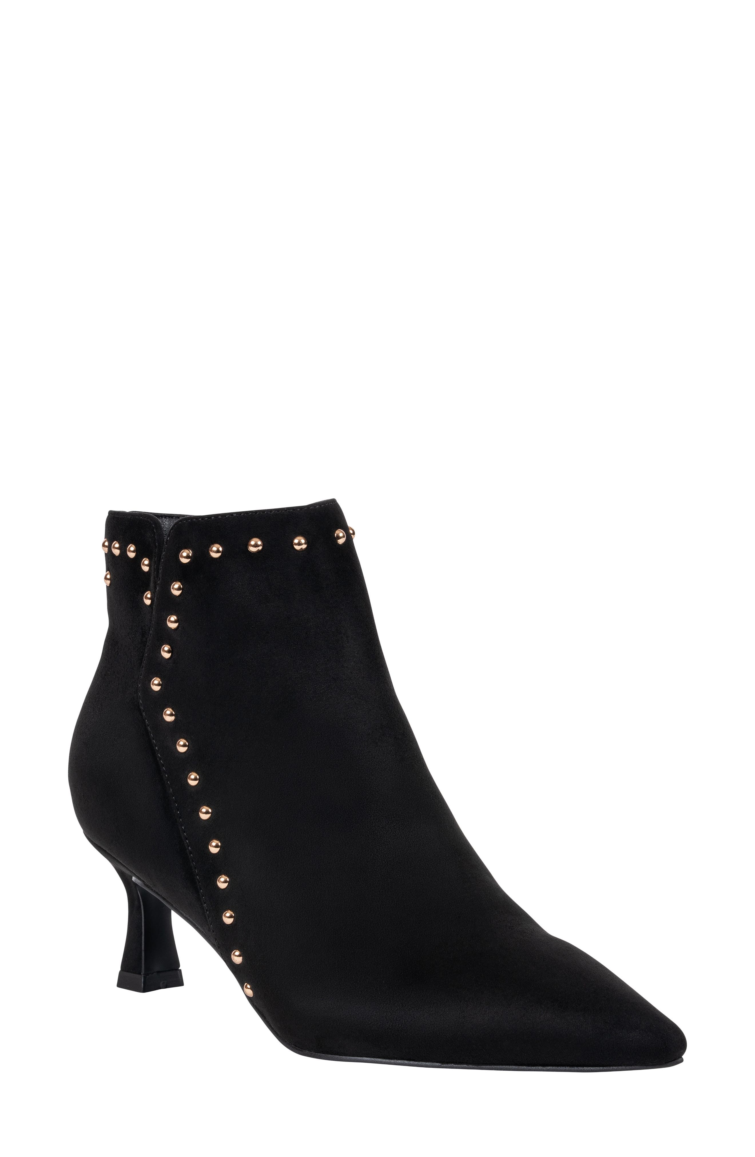 Ivette Studded Pointed Toe Ankle Boot