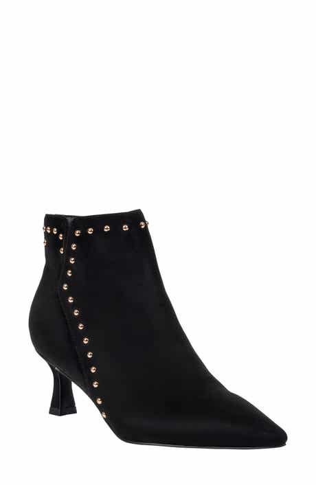 Ivette Studded Pointed Toe Ankle Boot