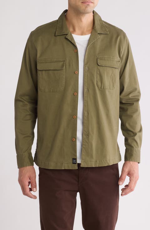 Rancher Stretch Cotton Sateen Shirt Jacket