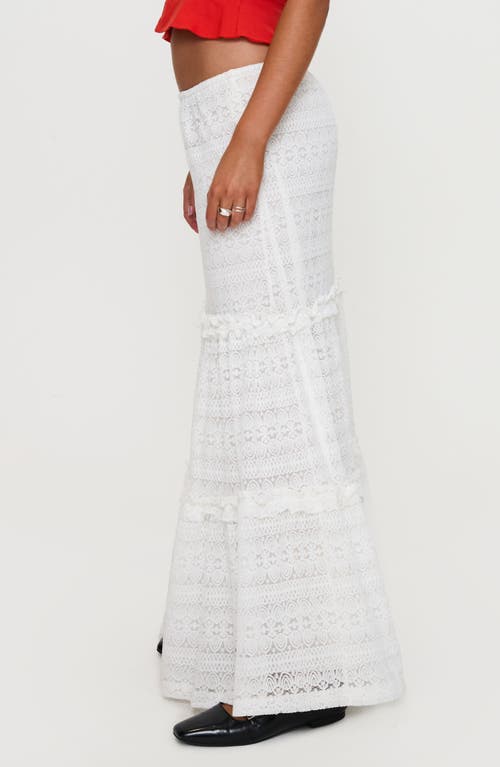 Princess Polly Buttacupe Lace Maxi Skirt In White