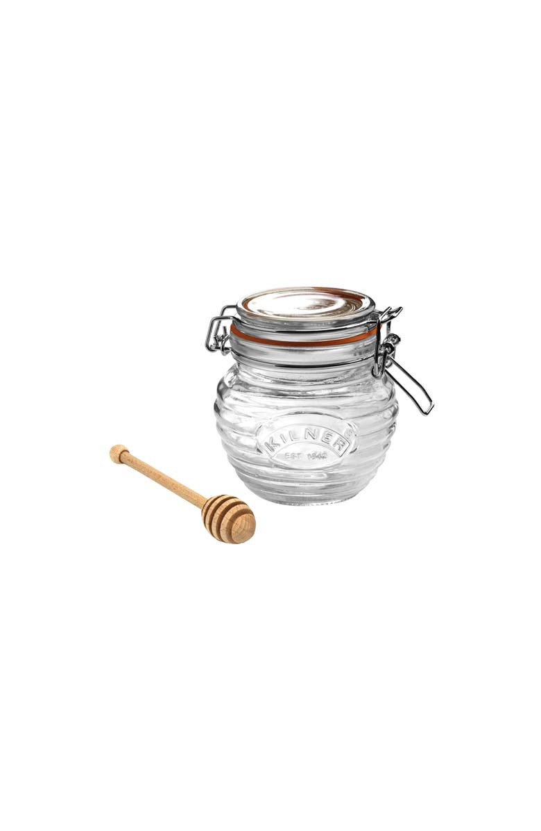 Kilner Honey Pot with Beechwood Dipper, 13.5 Ounce, Main, color, 