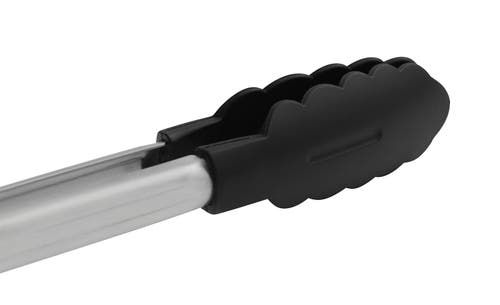 Cuisipro 12 Inch Nonstick Nylon Locking Tongs In Black