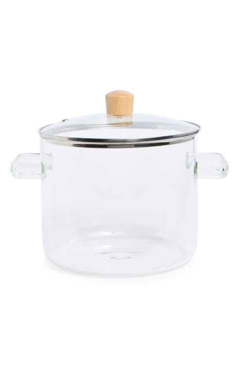 Glass Pot with Lid