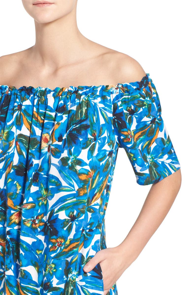 Ella Moss 'Tahiti' Off the Shoulder Shift Dress, Alternate, color, 