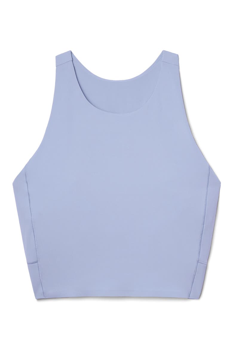 Revive Longline Bra, Alternate, color, HYDRANGEA BLUE