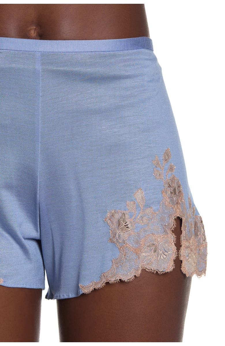 Josie Natori Notch Collar Shirt & Shorts Pajama 2-Piece Set, Alternate, color, 