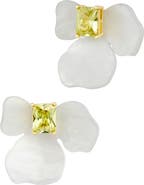 SAVVY CIE JEWELS Mother of Pearl Flower Ear Jackets