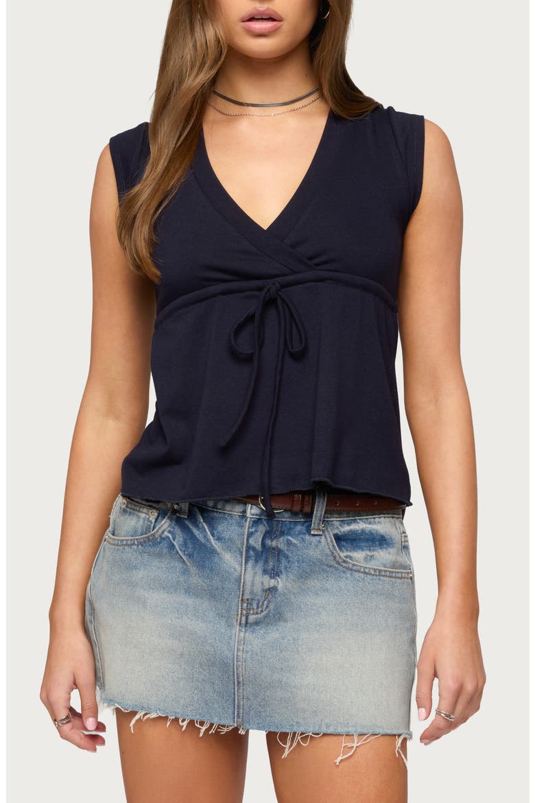 Rusanna Babydoll Tank, Main, color, NAVY