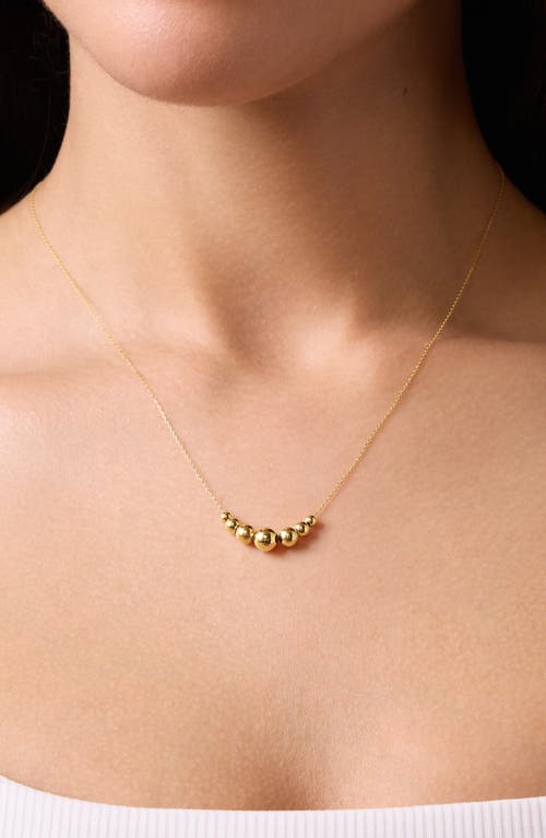 Bony Levy 14k Gold Bead Pendant Necklace In Gold