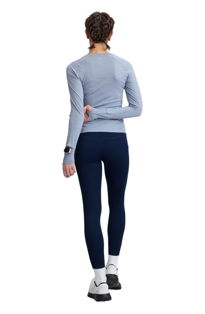 COZY ZERO Women's 100% Merino Running L/S Watch Window, Alternate, color, Gray