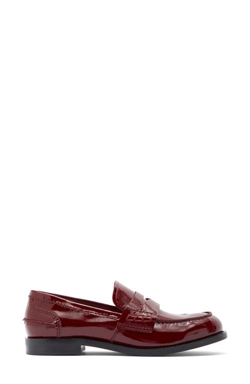 Jeffrey Campbell Books Penny Loafer In Wine Brush Off