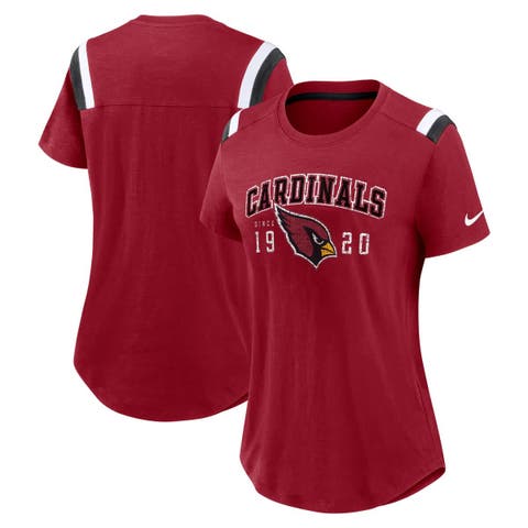 Women's Nike  Heather Red Arizona Cardinals Historic Slub Fashion T-Shirt