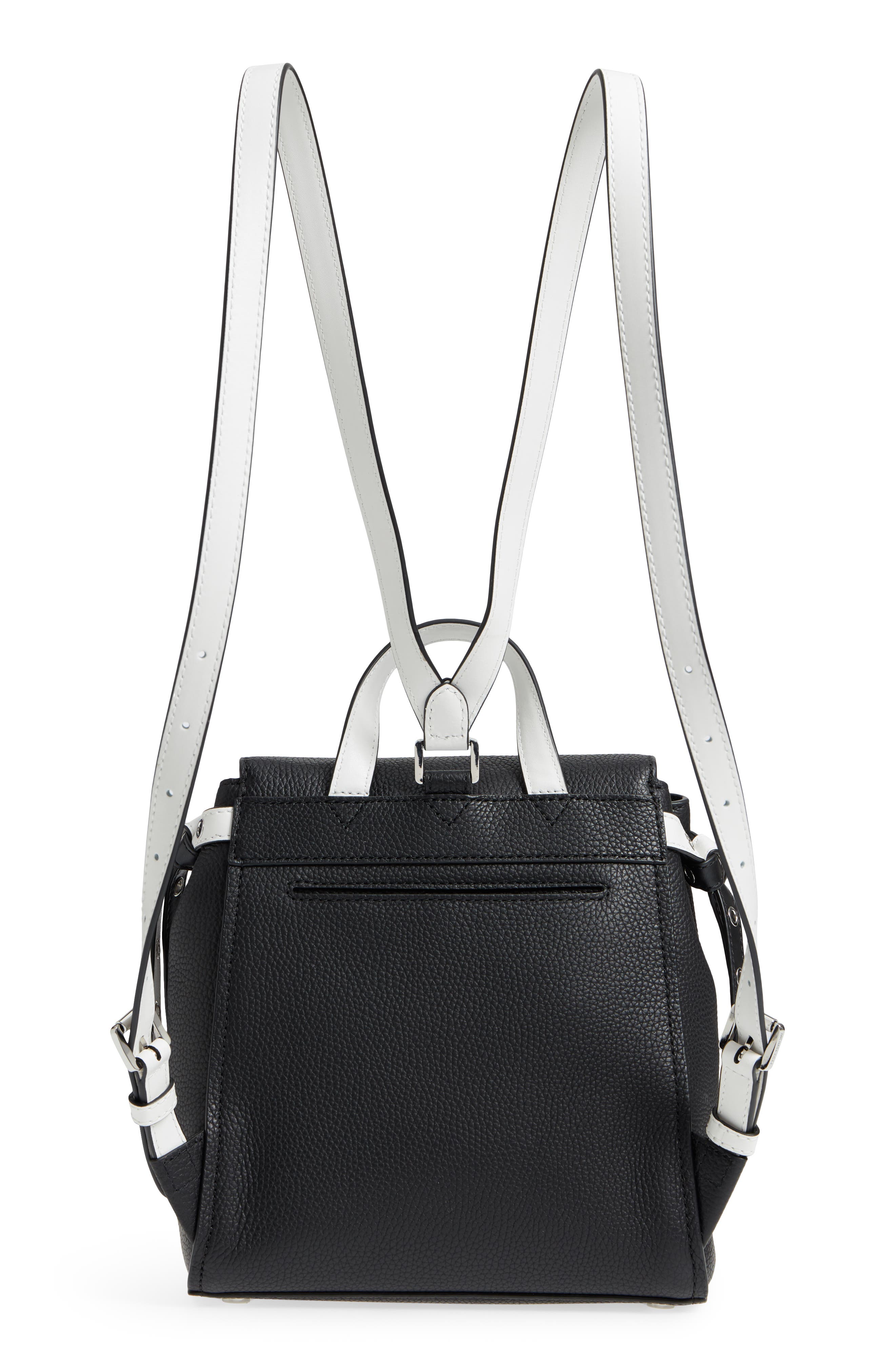 Michael Kors MICHAEL Michael Kors Small Flower Embellished Leather Backpack, Alternate, color, 