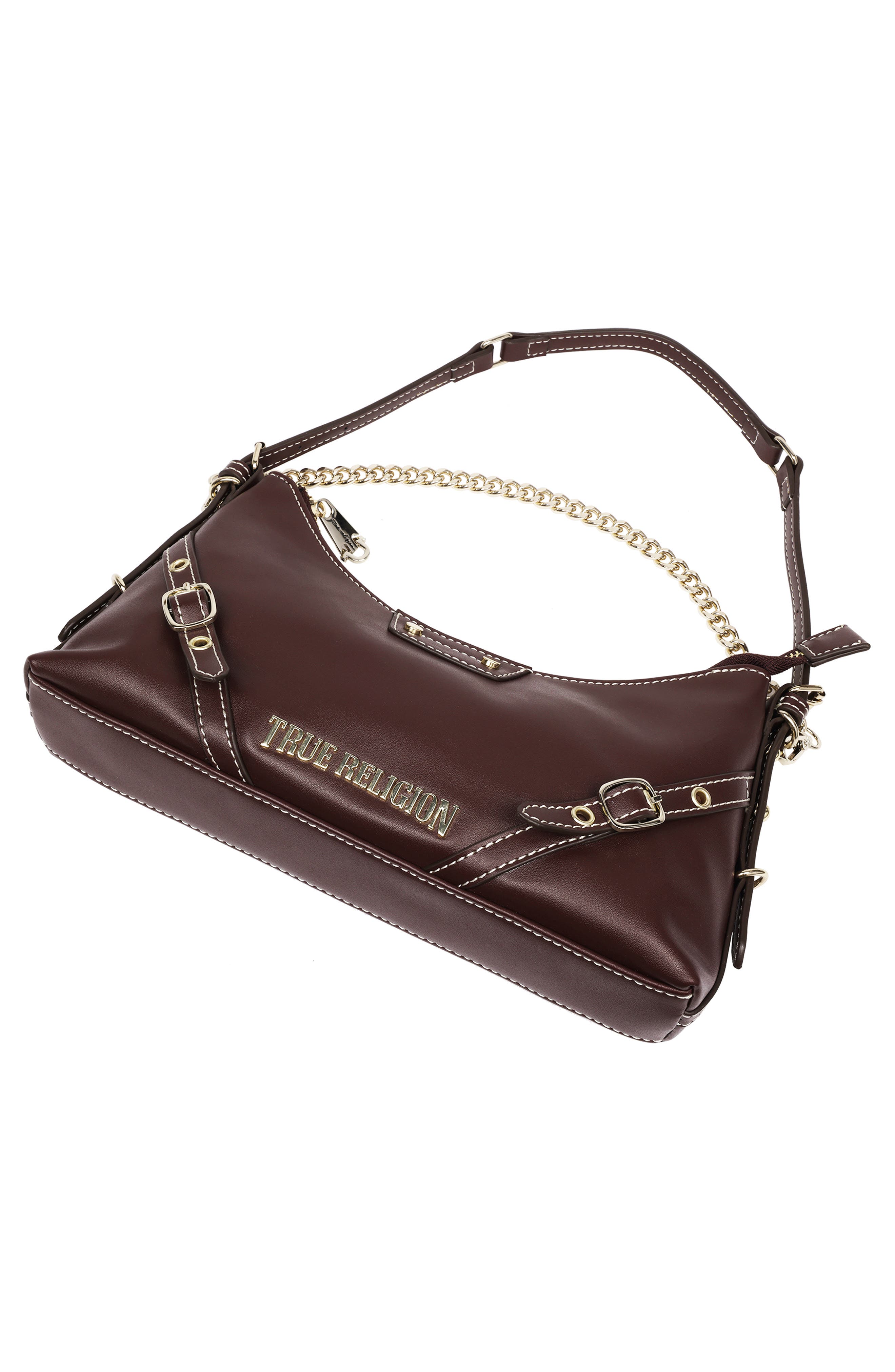 True Religion Belted Chain Strap Shoulder Bag, Alternate, color, 