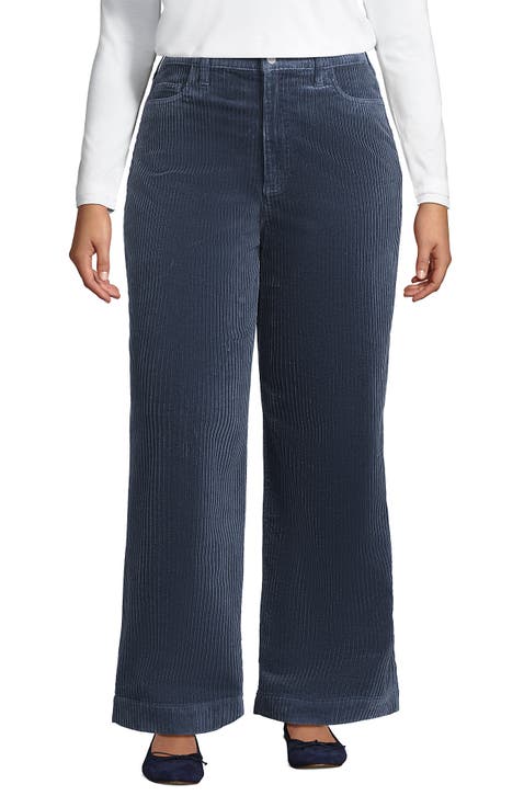 High Rise Wide Leg Corduroy Pants