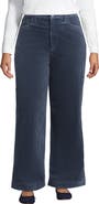 Lands' End High Rise Wide Leg Corduroy Pants
