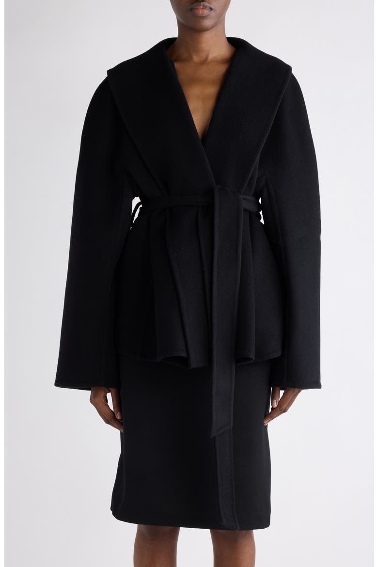 Wool Blend Wrap Coat, Main, color, 1000 BLACK