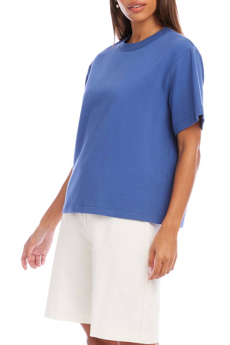 French Terry T-Shirt, Alternate, color, BLUE