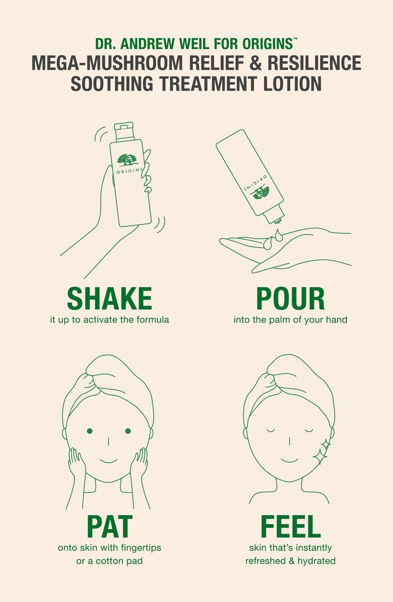 Origins Dr. Andrew Weil for Origins<sup>™</sup> Mega-Mushroom Relief & Resilience Soothing Treatment Lotion, Alternate, color,