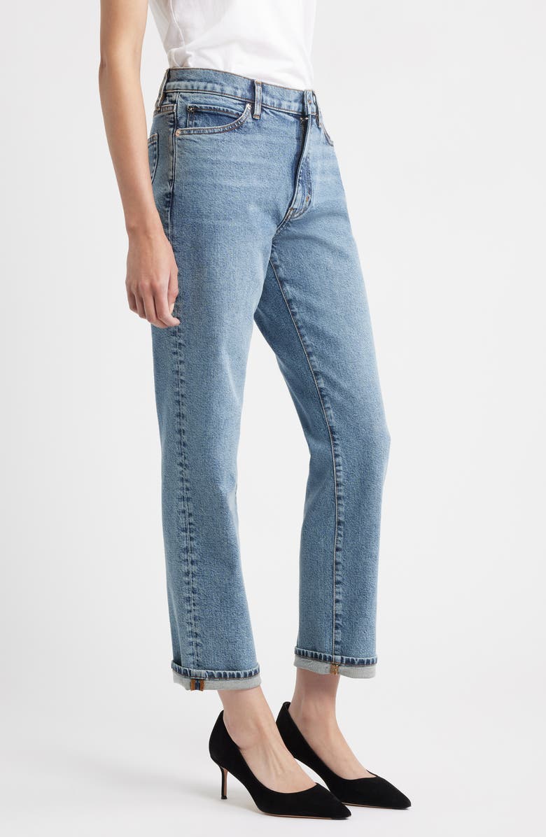 FRAME The Borrowed Mid Rise Boyfriend Jeans, Alternate, color, Escape