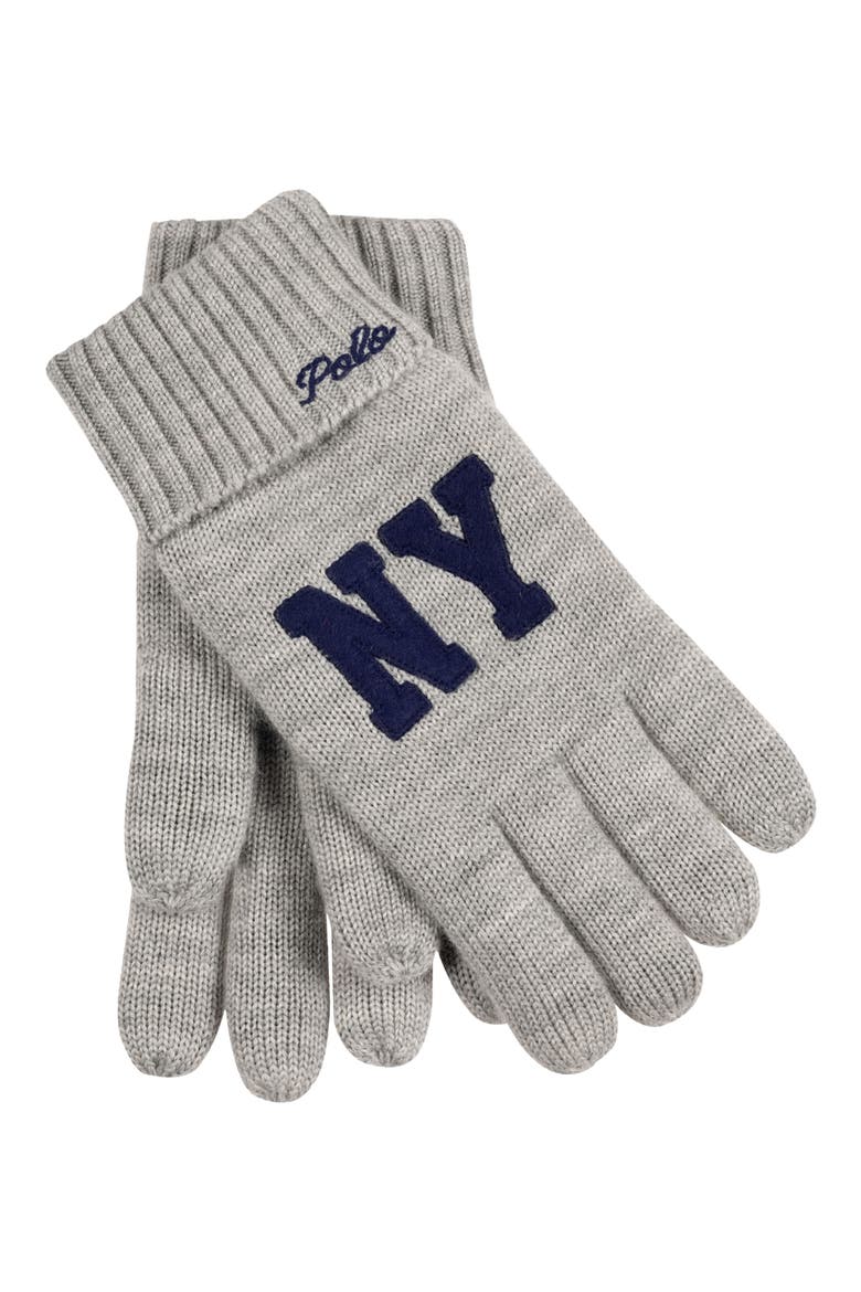 Fleece Lined Merino Wool Gloves, Alternate, color, ANDOVER HEATHER