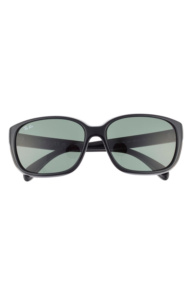 Ray-Ban Retro Inspired Sunglasses, Main, color, Black