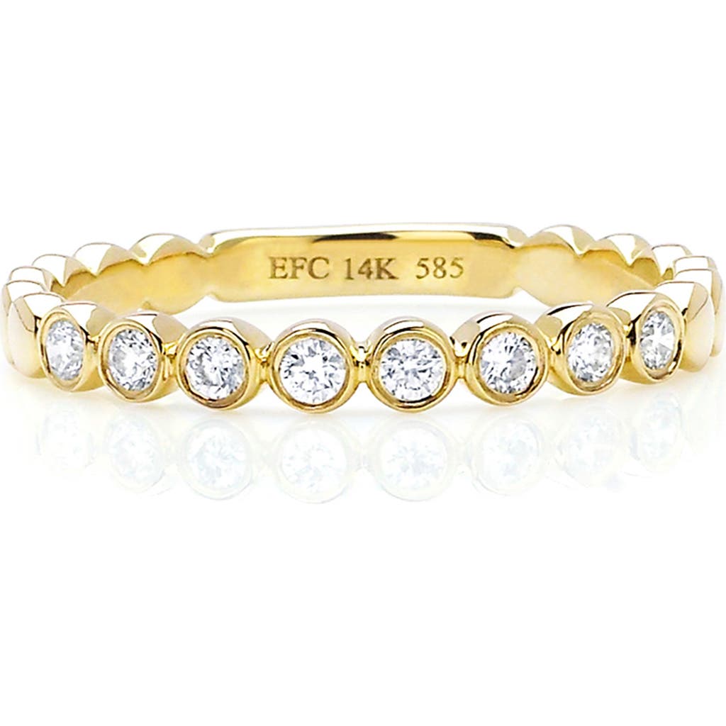 EF Collection Bezel Diamond Stackable Ring in 14K Yellow Gold  product