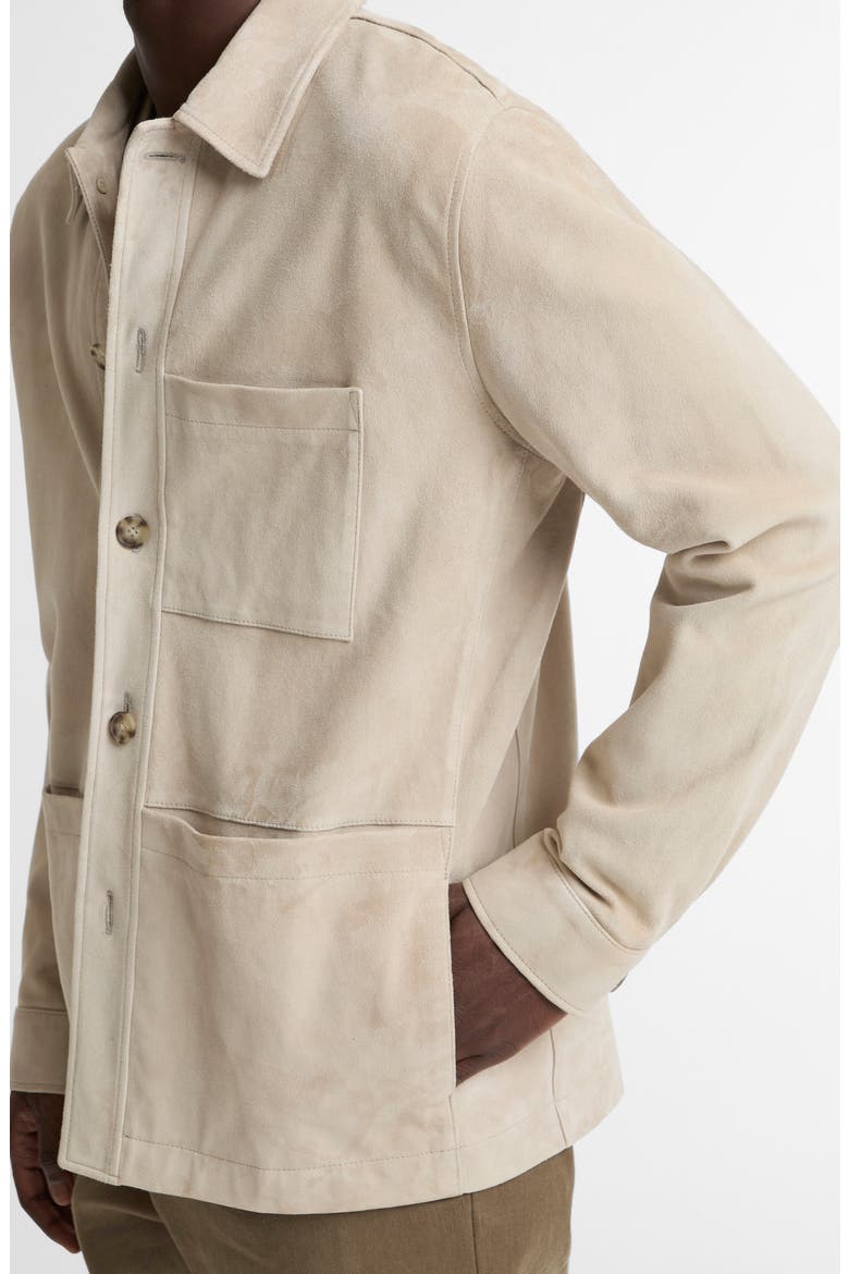 Suede Utility Jacket, Alternate, color, MINERAL