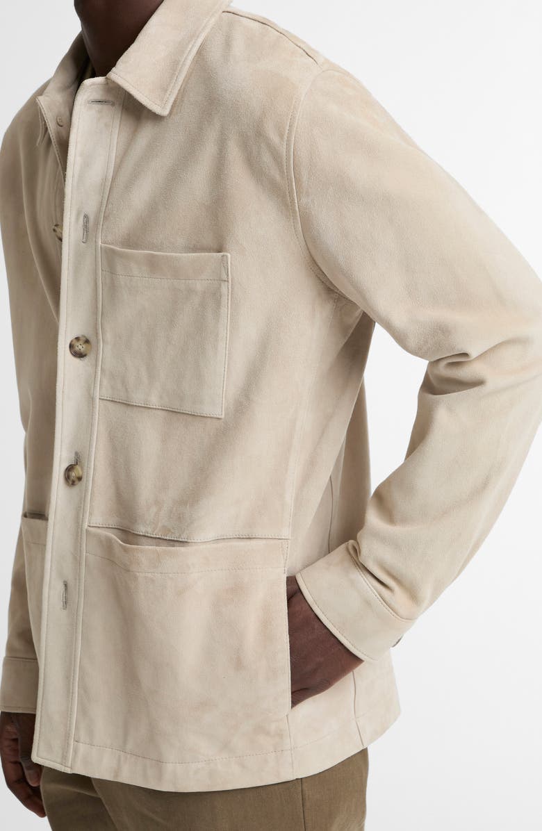Vince Suede Utility Jacket, Alternate, color, Mineral