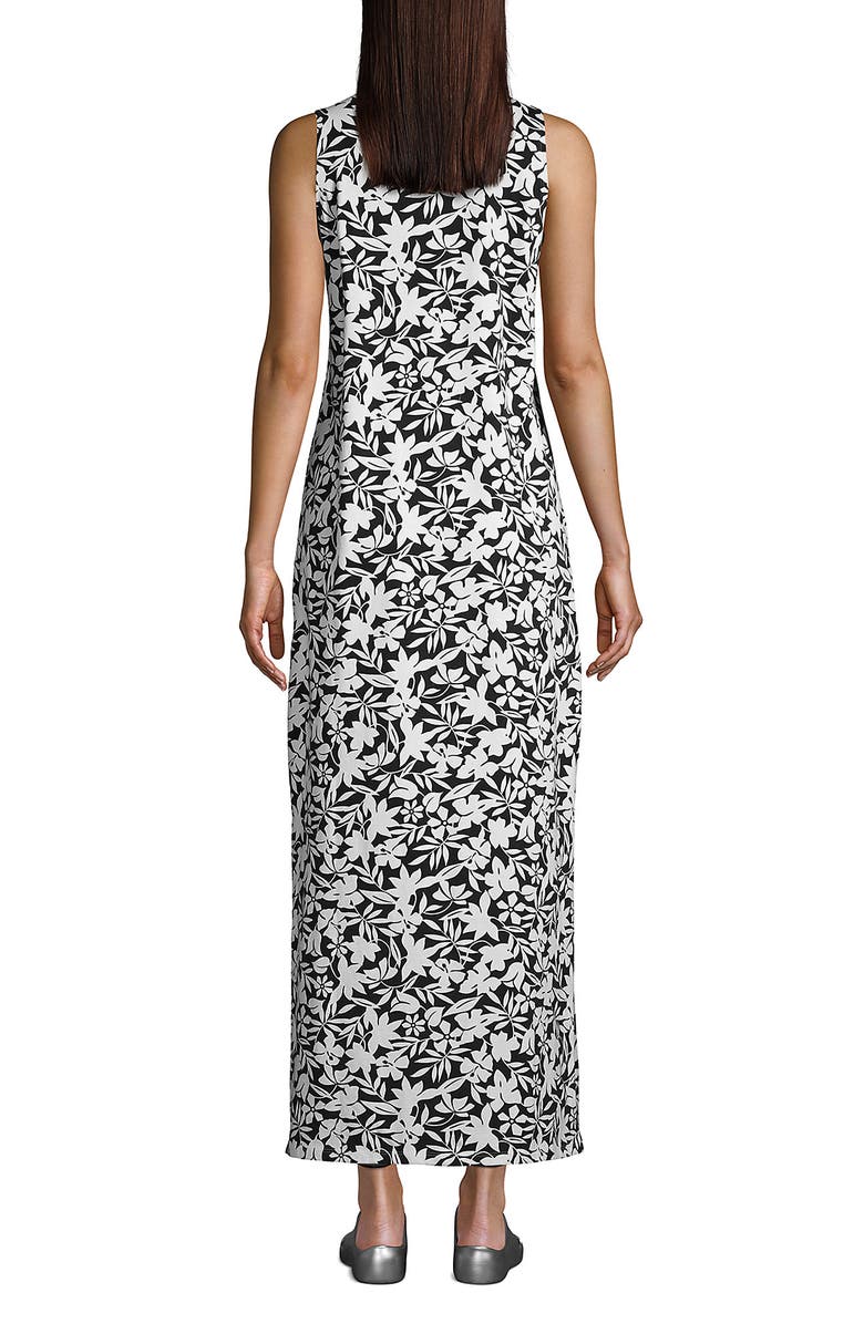 Lands' End Cotton Jersey Sleeveless Swim Cover-up Maxi Dress, Alternate, color, 