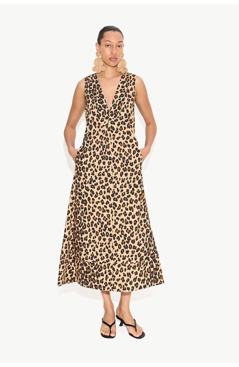 SIMONMILLER Mar Poplin Dress, Alternate, color, Leopard