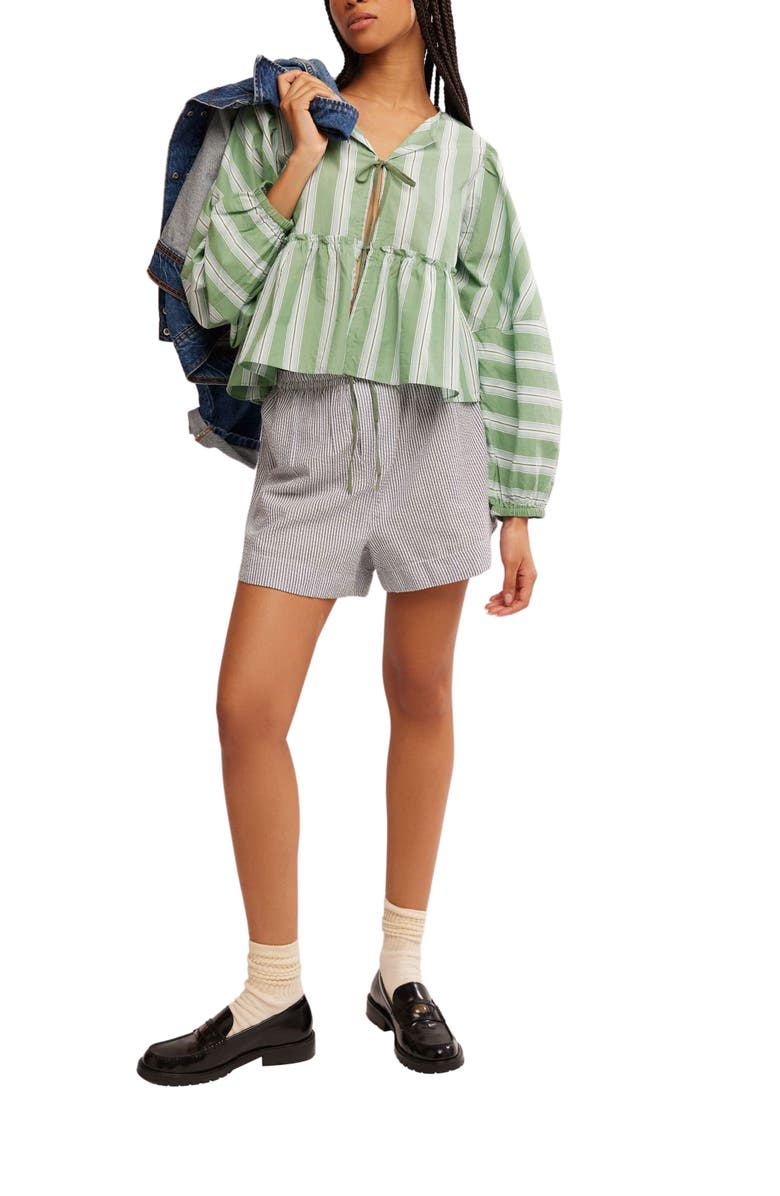 Free People Brunch Babe Top, Alternate, color, White Spruce Combo