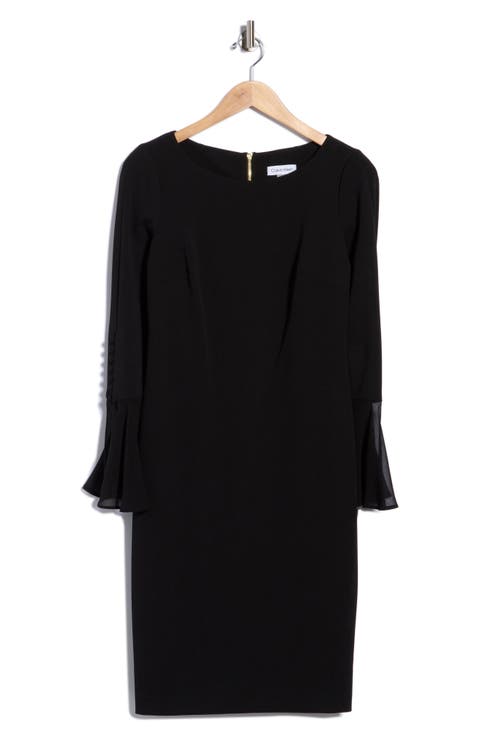 Bell Sleeve Sheath Dress