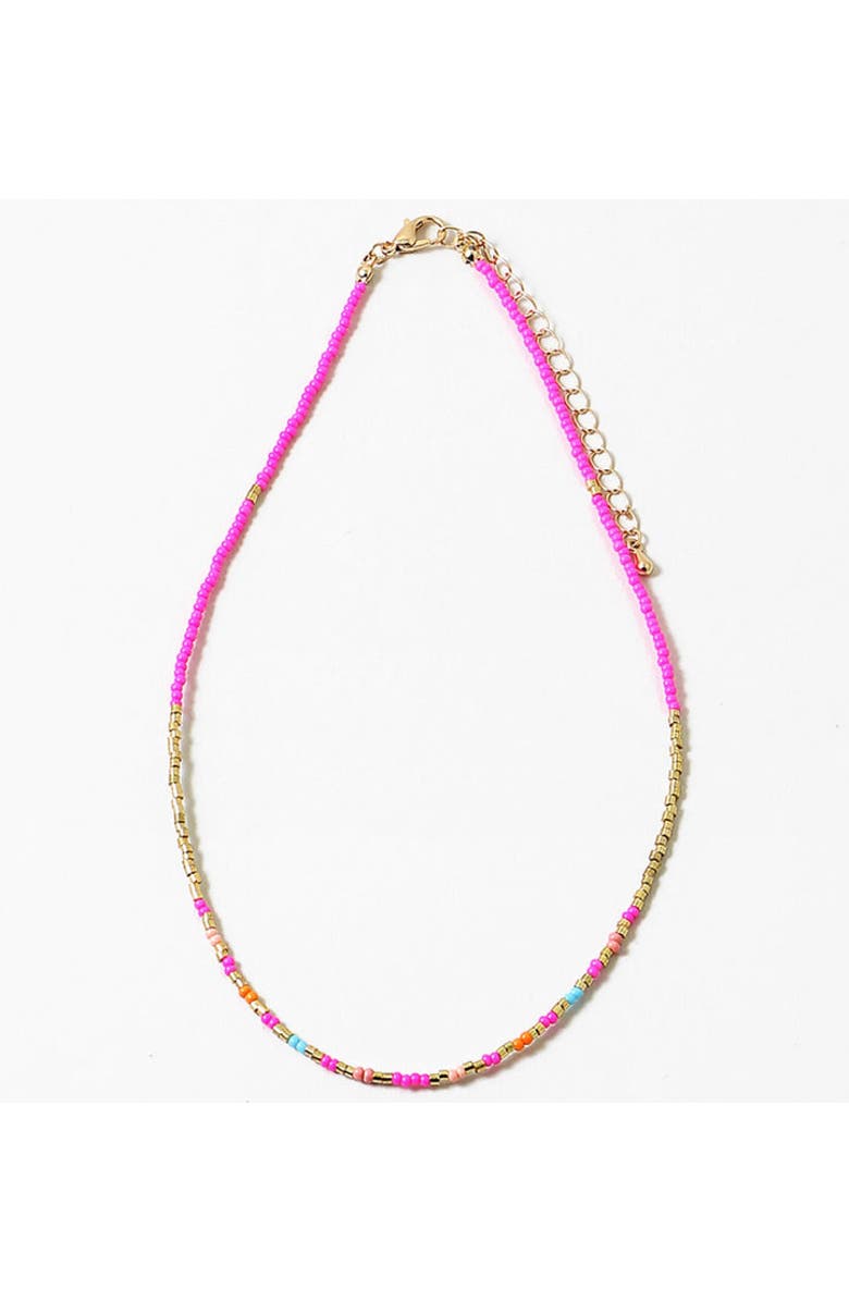 Erin McDermott Jewelry Hot Pink Beaded Necklace, Main, color, 
