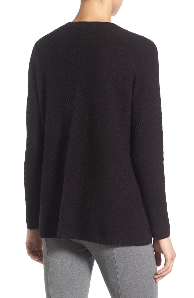 Nordstrom Collection Chevron Cashmere Sweater, Alternate, color, 