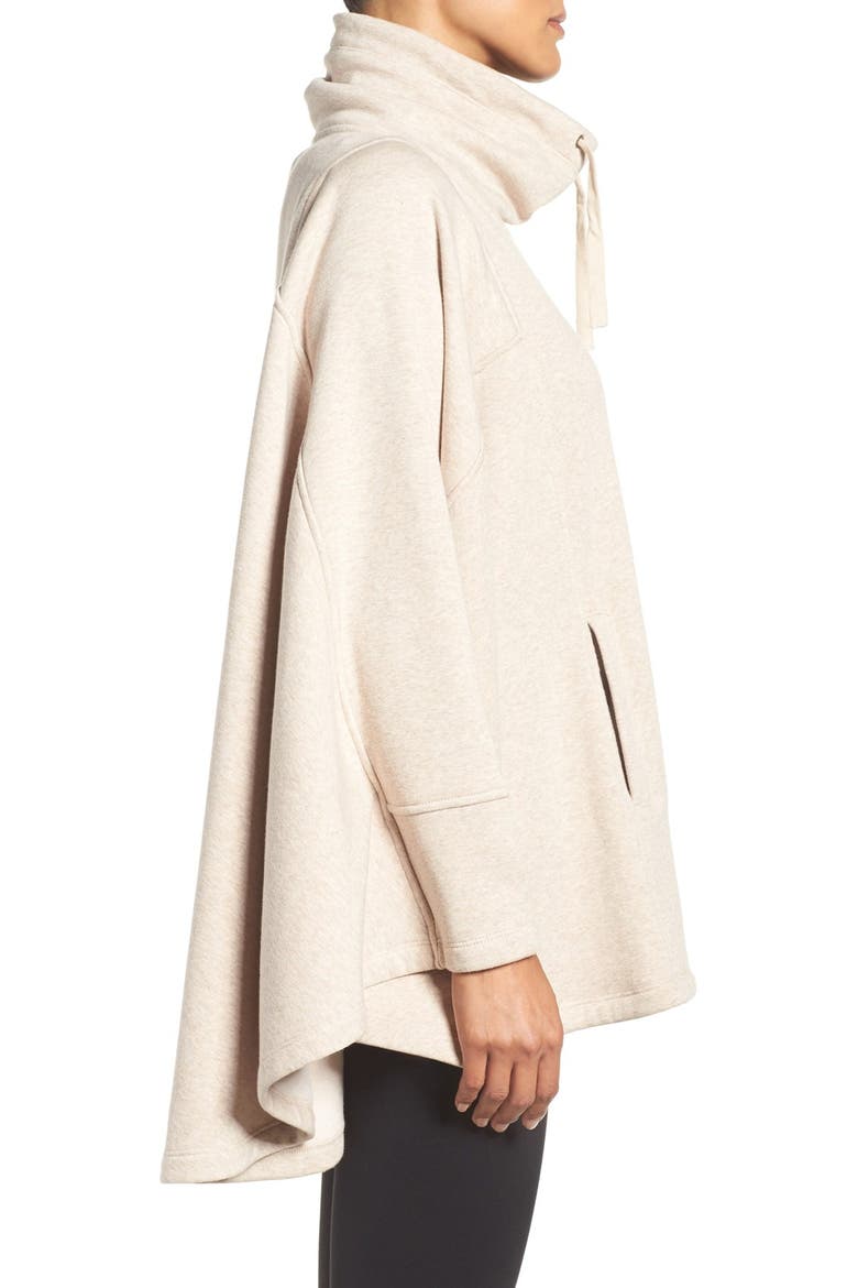 Pichot Turtleneck Poncho, Alternate, color, OATMEAL HEATHER