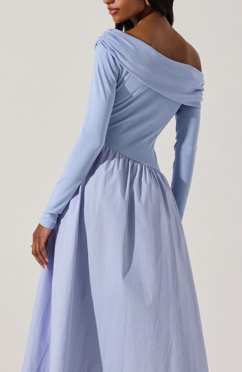 ASTR ASTR THE LABEL OFF THE SHOULDER LONG SLEEVE DRESS