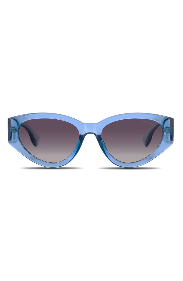 Velvet Eyewear Rosa Sunglasses, Main, color, Dusty Blue