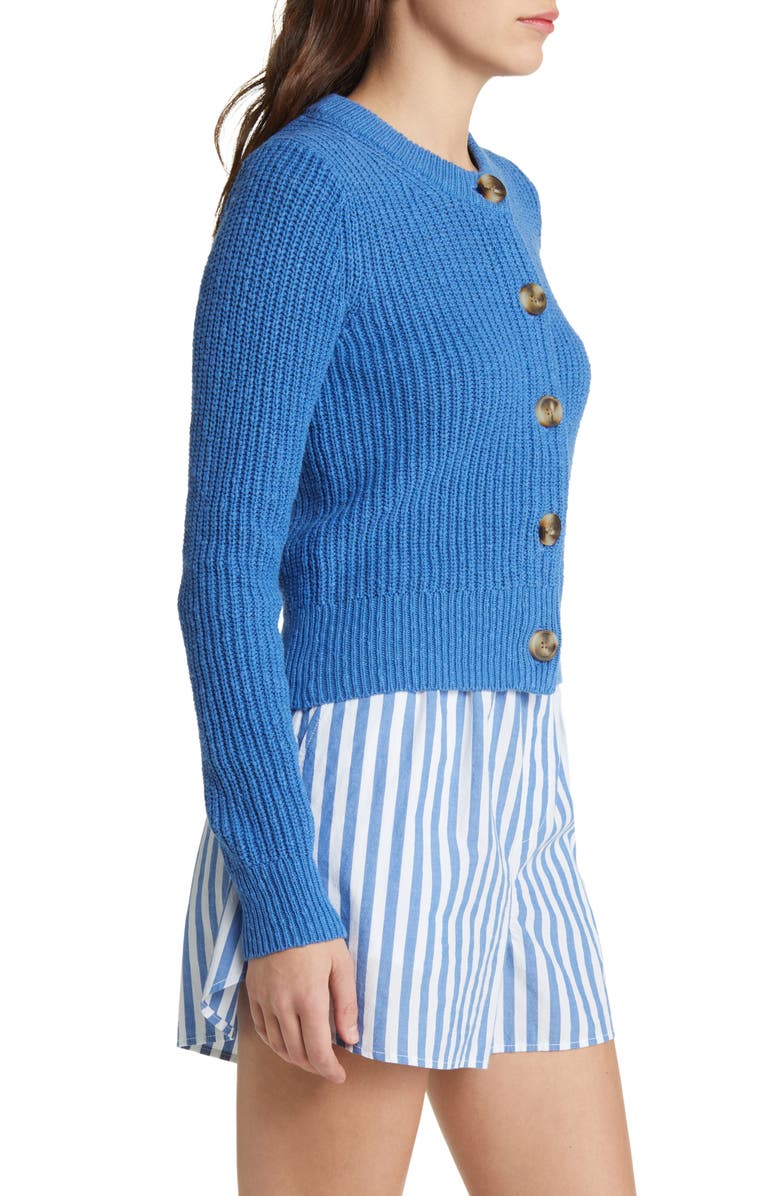 Madewell Textural Knit Cardigan Sweater, Alternate, color, 