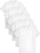 NEXT Kids' 5-Pack Uniform Cotton Polo Shirts