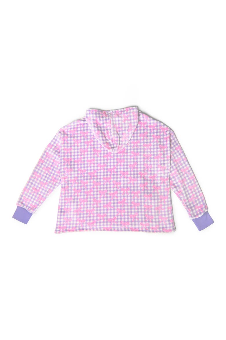 Kids' Oversized Fleece Hoodie, Alternate, color, LAVENDER