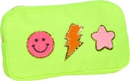 Malibu Sugar Medium Nylon Pouch with Assorted Patches