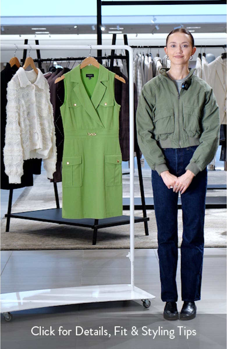 Sleeveless Cargo Pocket Dress, sales video thumbnail