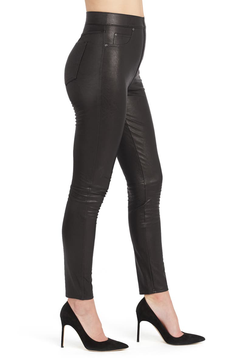 SPANX<sup>®</sup> Faux Leather-Like Ankle Skinny Pants, Alternate, color,