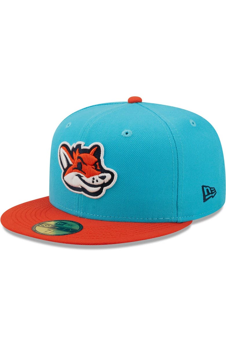 New Era Men's New Era Aqua Zorros de Somerset Copa De La Diversion 59FIFTY Fitted Hat, Alternate, color, Aqua