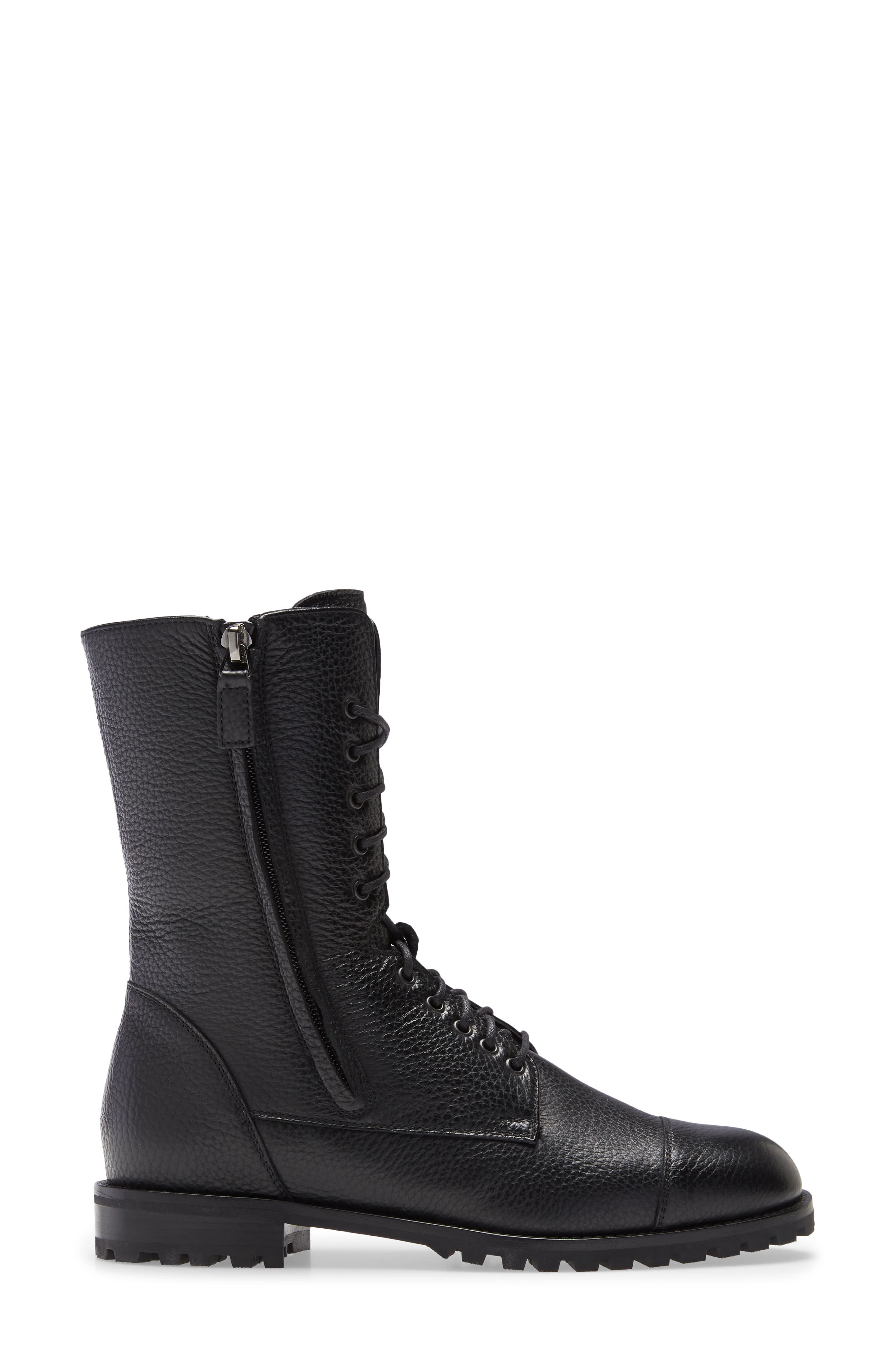 Manolo Blahnik Lugata Combat Boot, Alternate, color, 