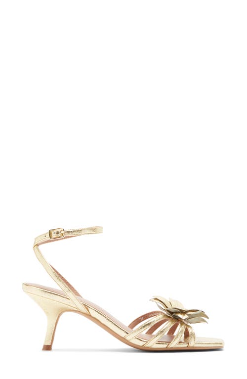 Linea Paolo Candice Flower Sandal In Gold